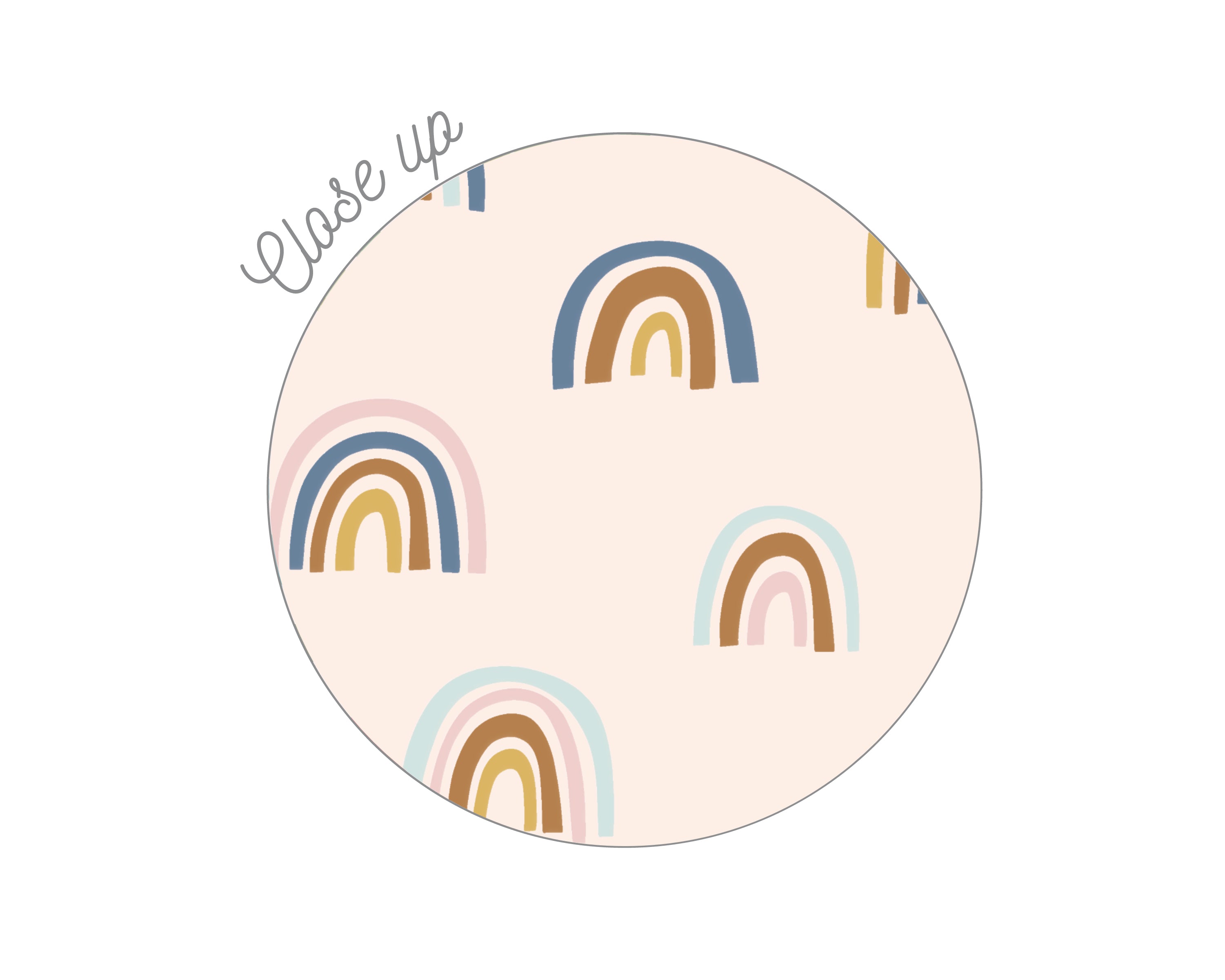 Boho Rainbow Printed Backsplash Board for Ikea DUKTIG Play Kitchen // Makeover, Diy, Hack, Ikea, Custom