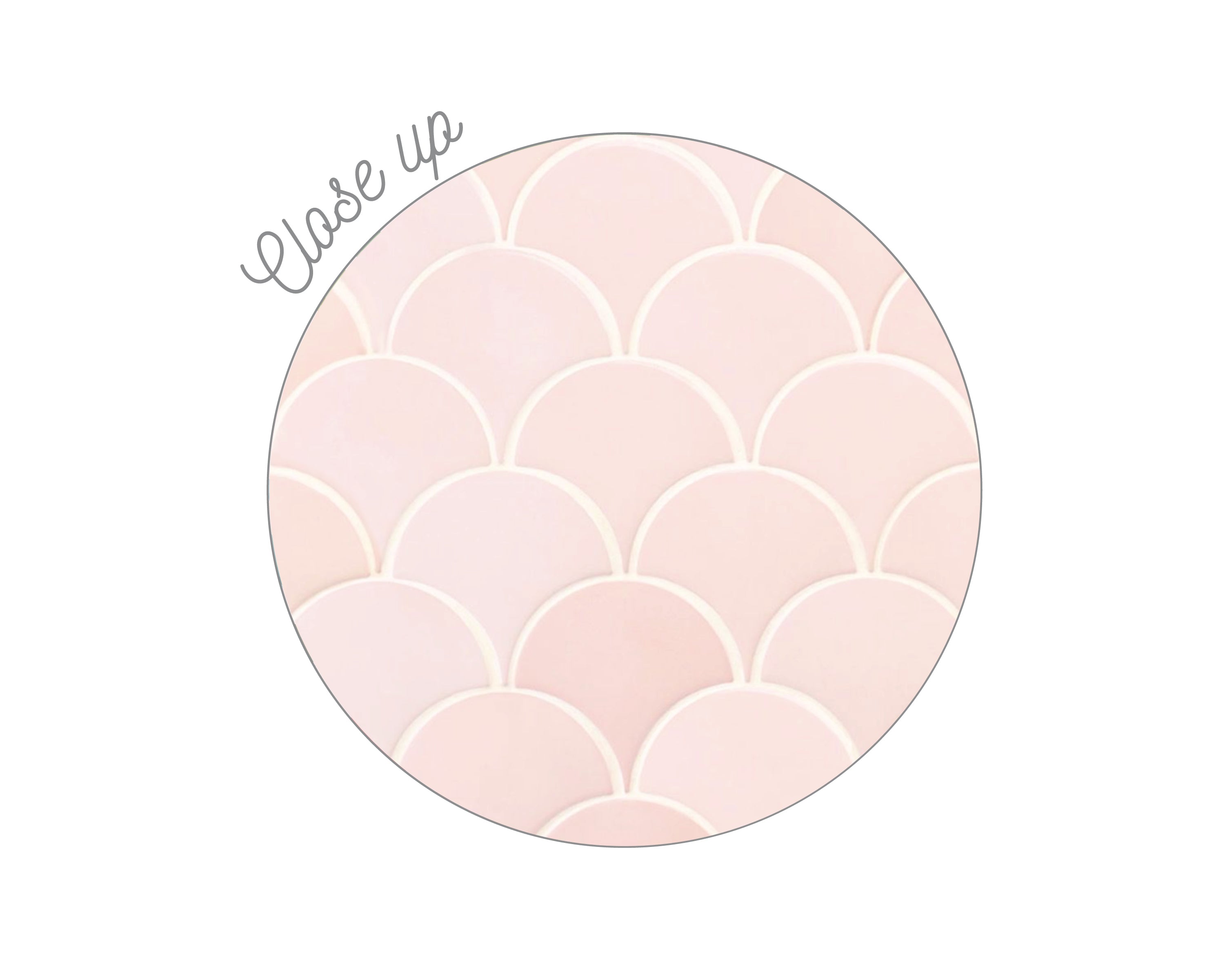 Blush Mermaid Printed Backsplash Board for Ikea DUKTIG Play Kitchen // Makeover, Diy, Hack, Ikea, Custom