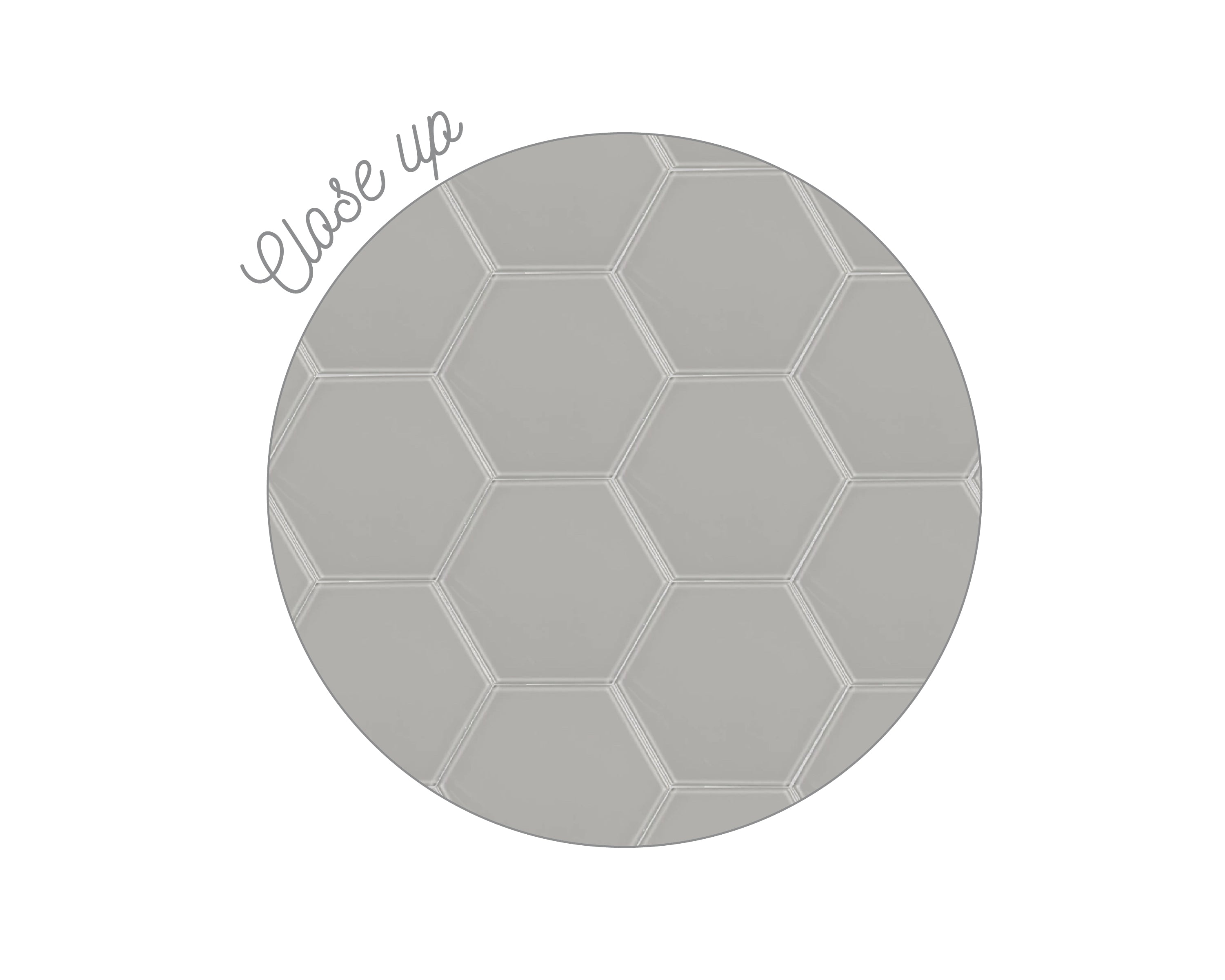 Gray Glass Hexagon Printed Backsplash Board for Ikea DUKTIG Play Kitchen // Makeover, Diy, Hack, Ikea, Custom