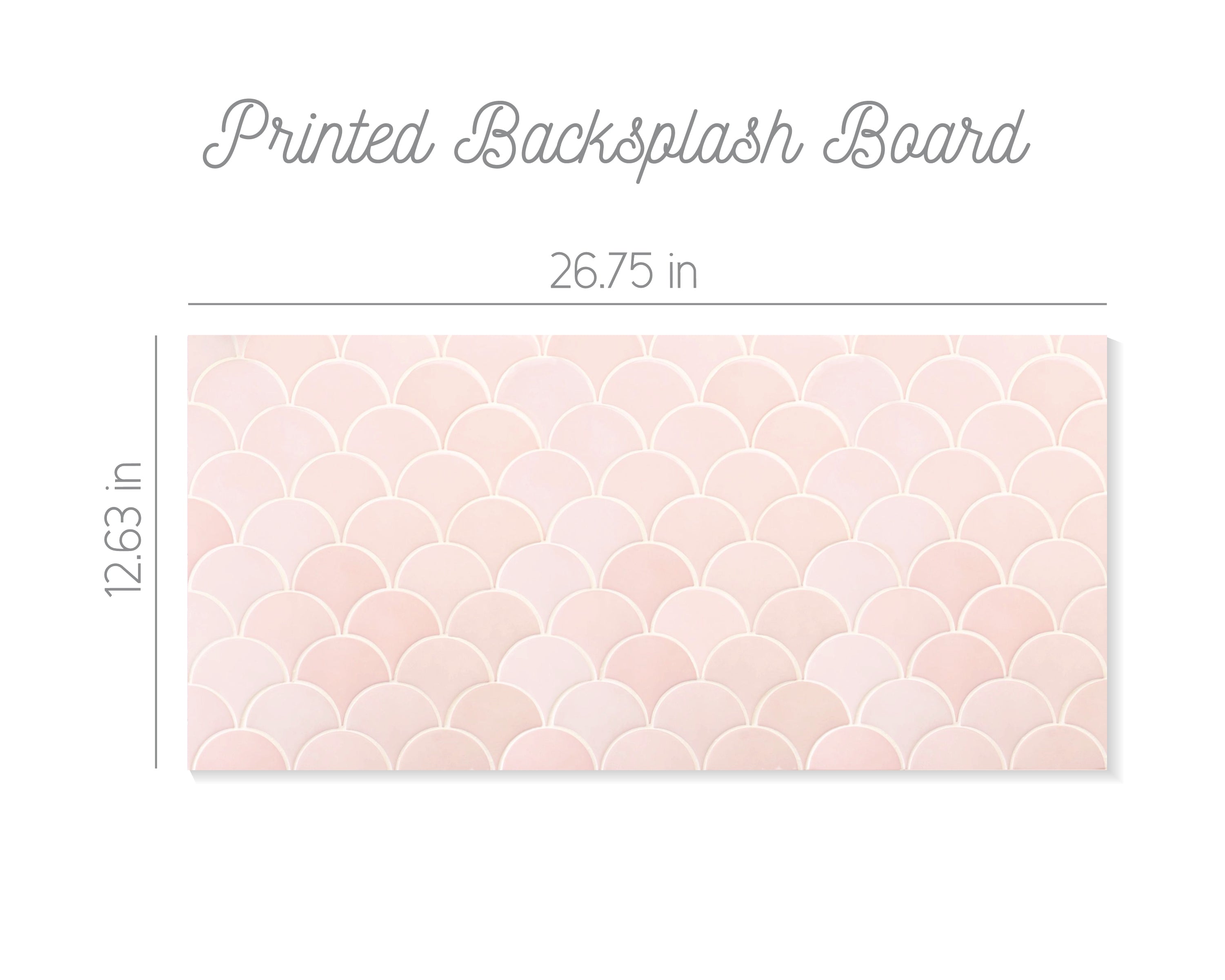 Blush Mermaid Printed Backsplash Board for Ikea DUKTIG Play Kitchen // Makeover, Diy, Hack, Ikea, Custom