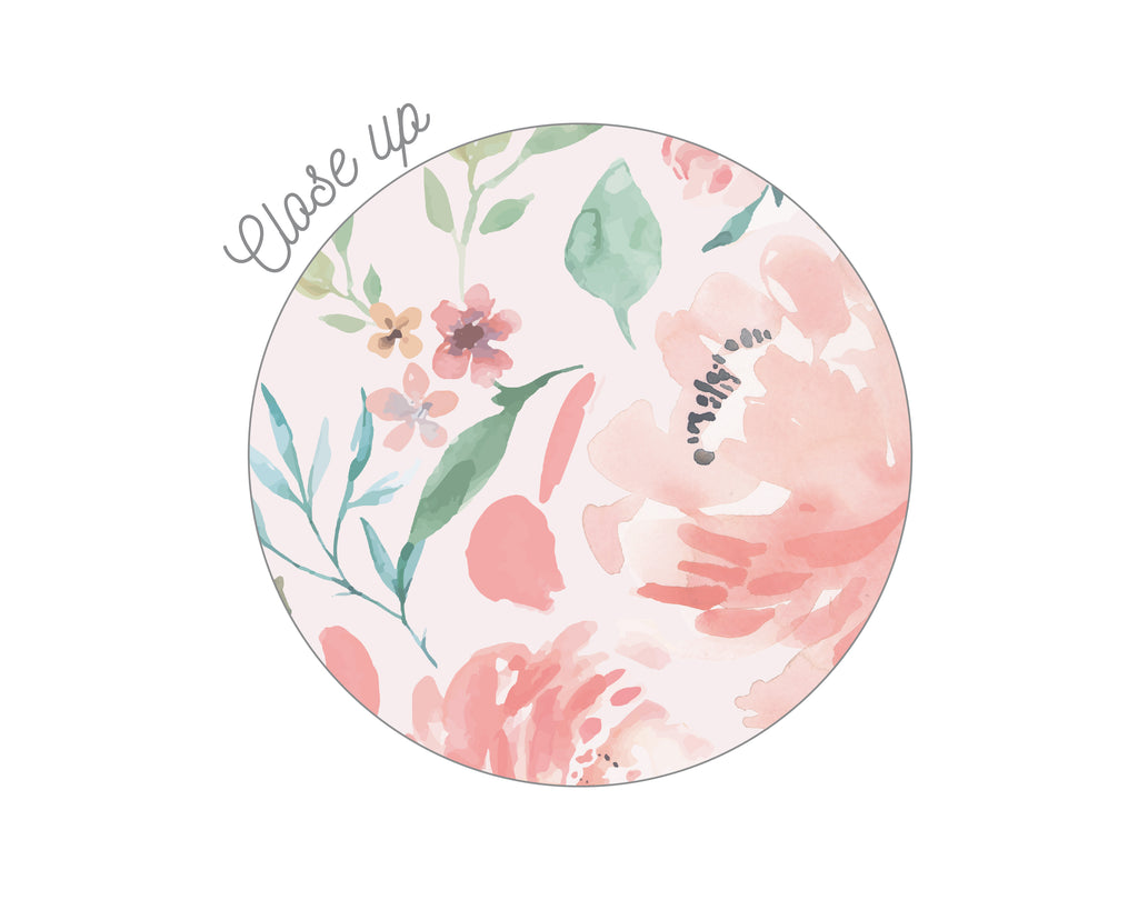 Pinks & Cream Kitchen Printed Backsplash Board for Ikea DUKTIG Play Kitchen // Makeover, Diy, Hack, Ikea, Custom