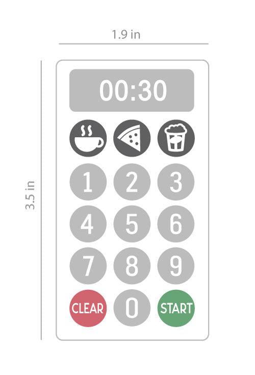 Microwave Decals for Kids Play Kitchen