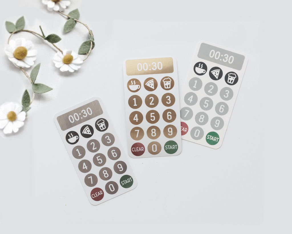 Microwave Decals for Kids Play Kitchen