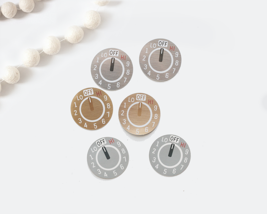Oven Dials (Sets of 2) for Play Kitchen Makeover