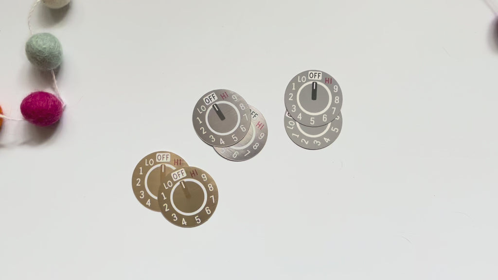 Oven Dials (Sets of 2) for Play Kitchen Makeover