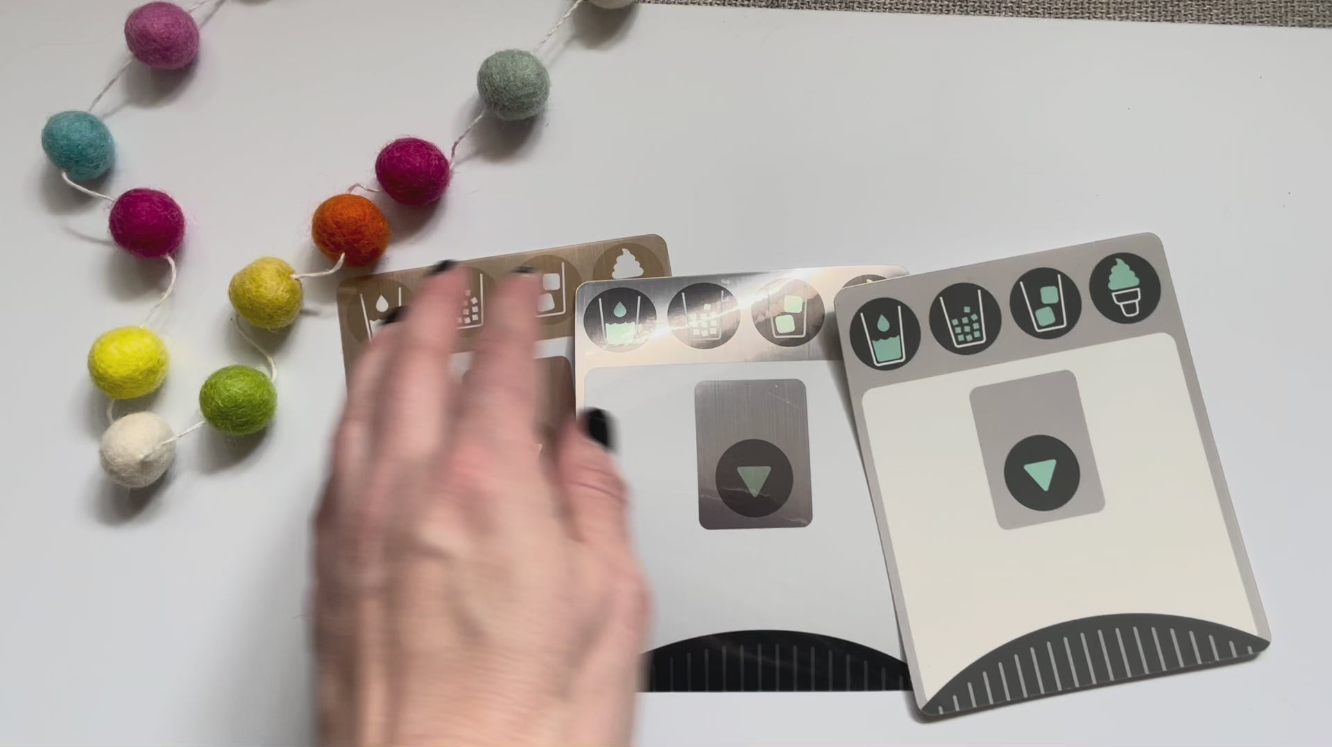 Ice Maker Decal for Kids Play Kitchen Fridge